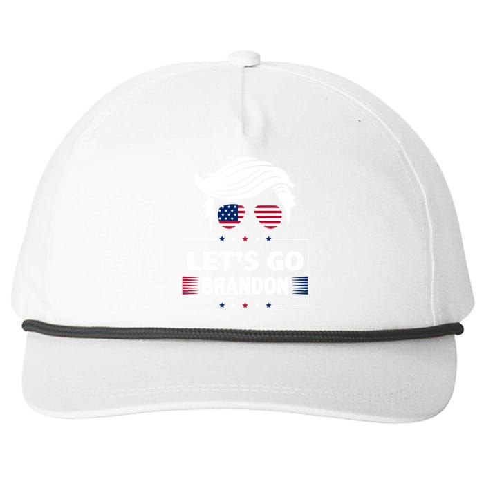 Let's Go Brandon USA Hipster Republican FJB Anti Biden Chant Snapback Five-Panel Rope Hat