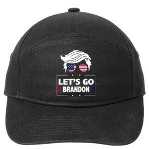 Let's Go Brandon USA Hipster Republican FJB Anti Biden Chant 7-Panel Snapback Hat