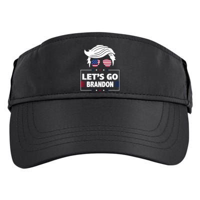 Let's Go Brandon USA Hipster Republican FJB Anti Biden Chant Adult Drive Performance Visor