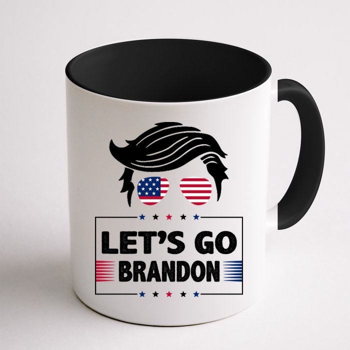 Let's Go Brandon USA Hipster Republican FJB Anti Biden Chant Mug