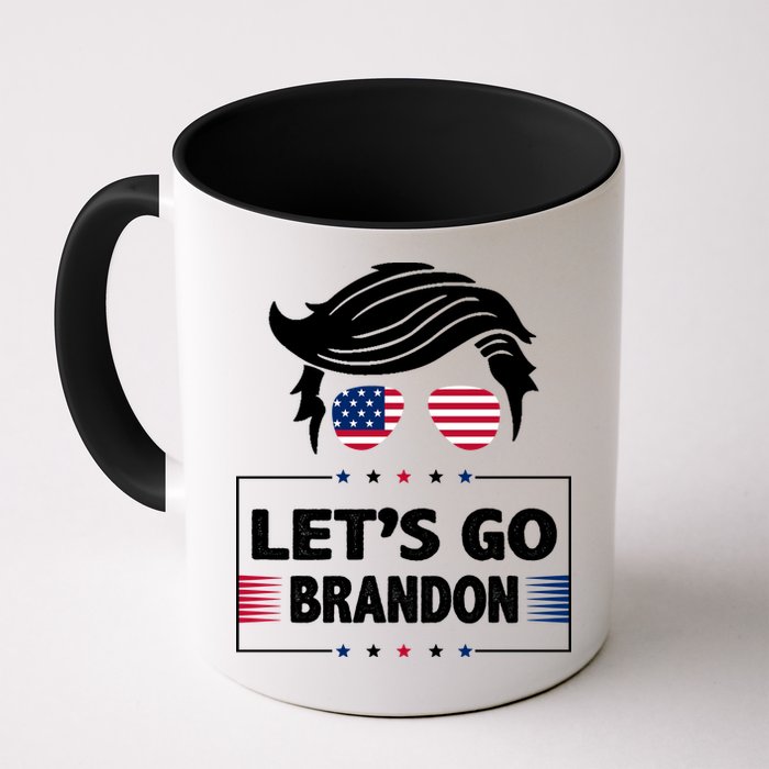 Let's Go Brandon USA Hipster Republican FJB Anti Biden Chant Mug