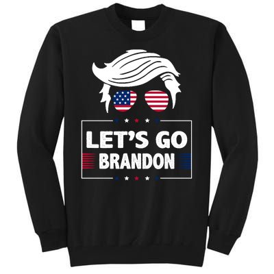 Let's Go Brandon USA Hipster Republican FJB Anti Biden Chant Tall Sweatshirt