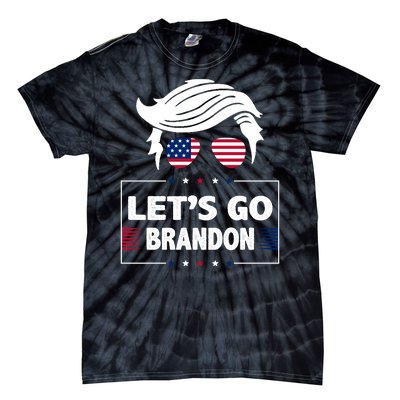 Let's Go Brandon USA Hipster Republican FJB Anti Biden Chant Tie-Dye T-Shirt