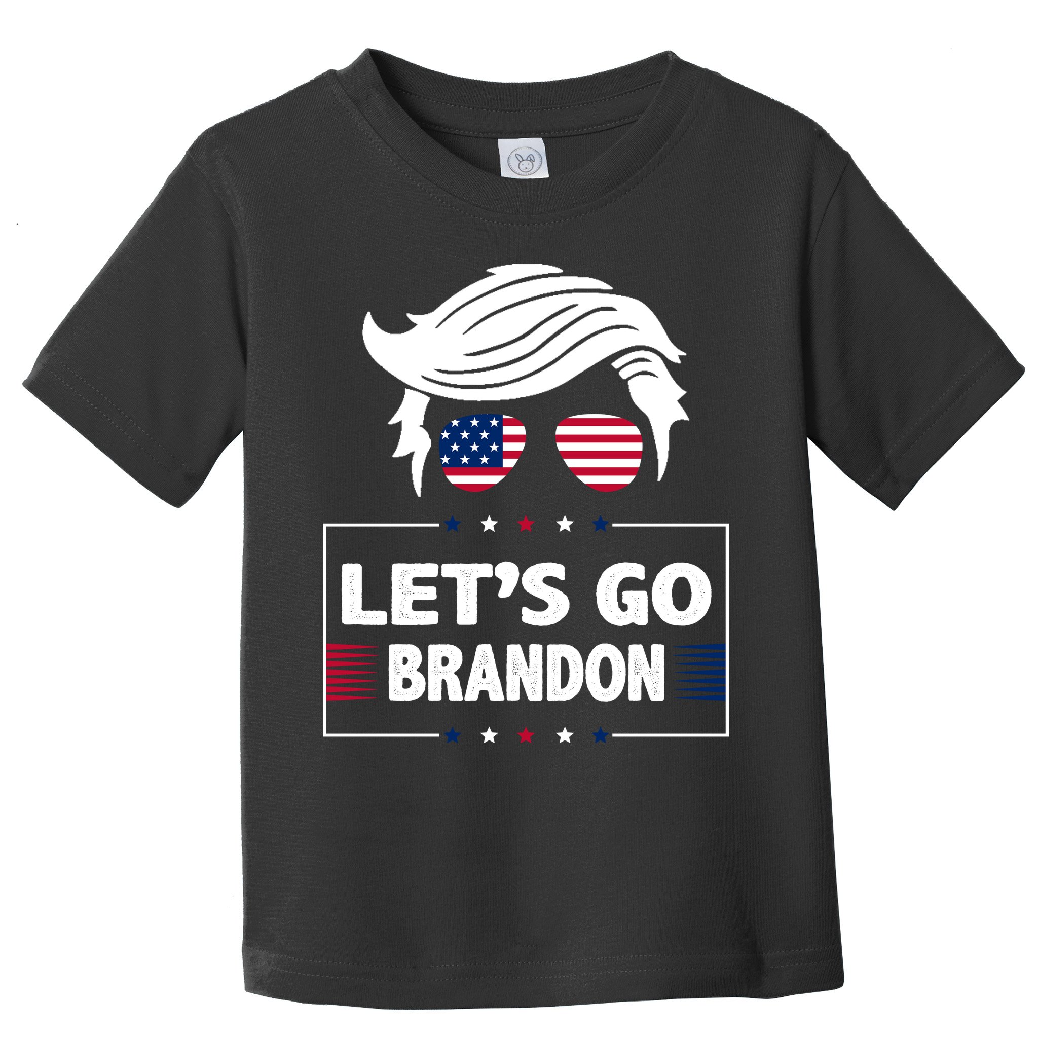 Let's Go Brandon USA Hipster Republican FJB Anti Biden Chant Toddler T-Shirt