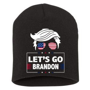 Let's Go Brandon USA Hipster Republican FJB Anti Biden Chant Short Acrylic Beanie