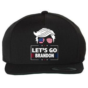 Let's Go Brandon USA Hipster Republican FJB Anti Biden Chant Wool Snapback Cap