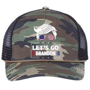 Let's Go Brandon USA Hipster Republican FJB Anti Biden Chant Retro Rope Trucker Hat Cap