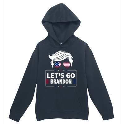 Let's Go Brandon USA Hipster Republican FJB Anti Biden Chant Urban Pullover Hoodie