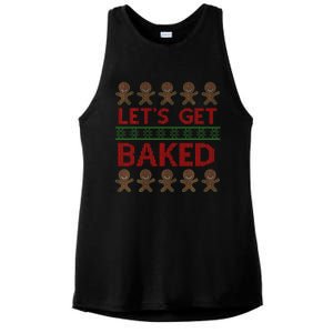 LetS Get Baked Ladies PosiCharge Tri-Blend Wicking Tank