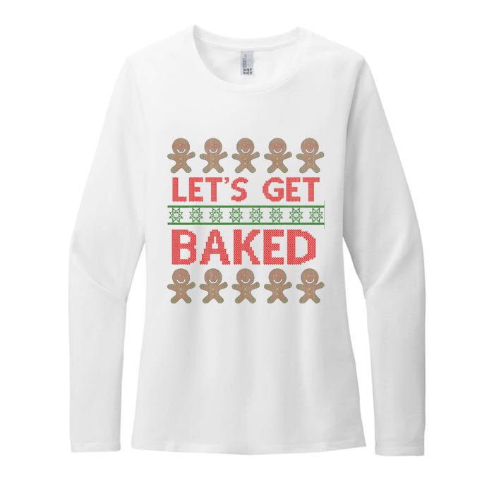 LetS Get Baked Womens CVC Long Sleeve Shirt