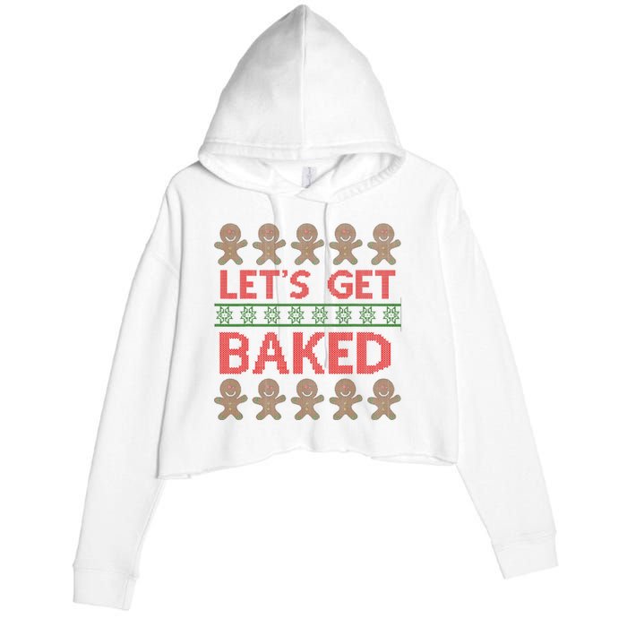 LetS Get Baked Crop Fleece Hoodie