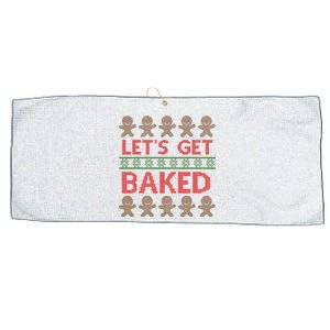 LetS Get Baked Large Microfiber Waffle Golf Towel