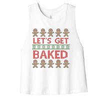 LetS Get Baked Women's Racerback Cropped Tank