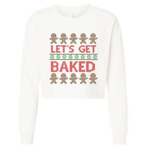 LetS Get Baked Cropped Pullover Crew