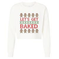 LetS Get Baked Cropped Pullover Crew