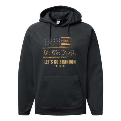 Let’s Go Brandon Let’s Go 2024 We The People Performance Fleece Hoodie