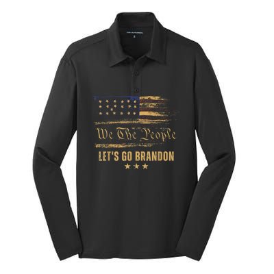 Let’s Go Brandon Let’s Go 2024 We The People Silk Touch Performance Long Sleeve Polo