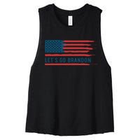 Let's Go Brandon Lets Go Brandon, Lets Go Brandon Let's Go Brandon Women's Racerback Cropped Tank