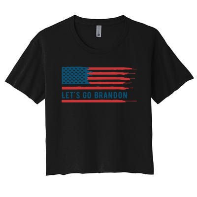 Let's Go Brandon Lets Go Brandon, Lets Go Brandon Let's Go Brandon Women's Crop Top Tee