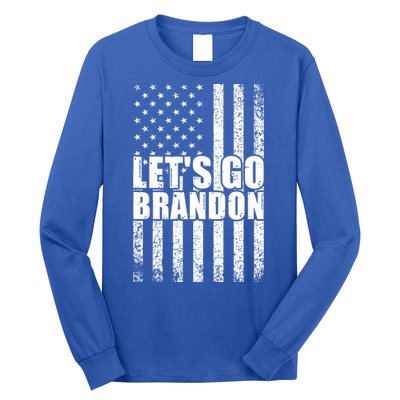 LetS Go Brandon Conservative Anti Liberal Us Flag Gift Long Sleeve Shirt