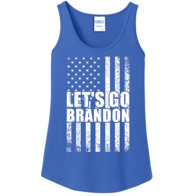 LetS Go Brandon Conservative Anti Liberal Us Flag Gift Ladies Essential Tank