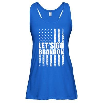 LetS Go Brandon Conservative Anti Liberal Us Flag Gift Ladies Essential Flowy Tank