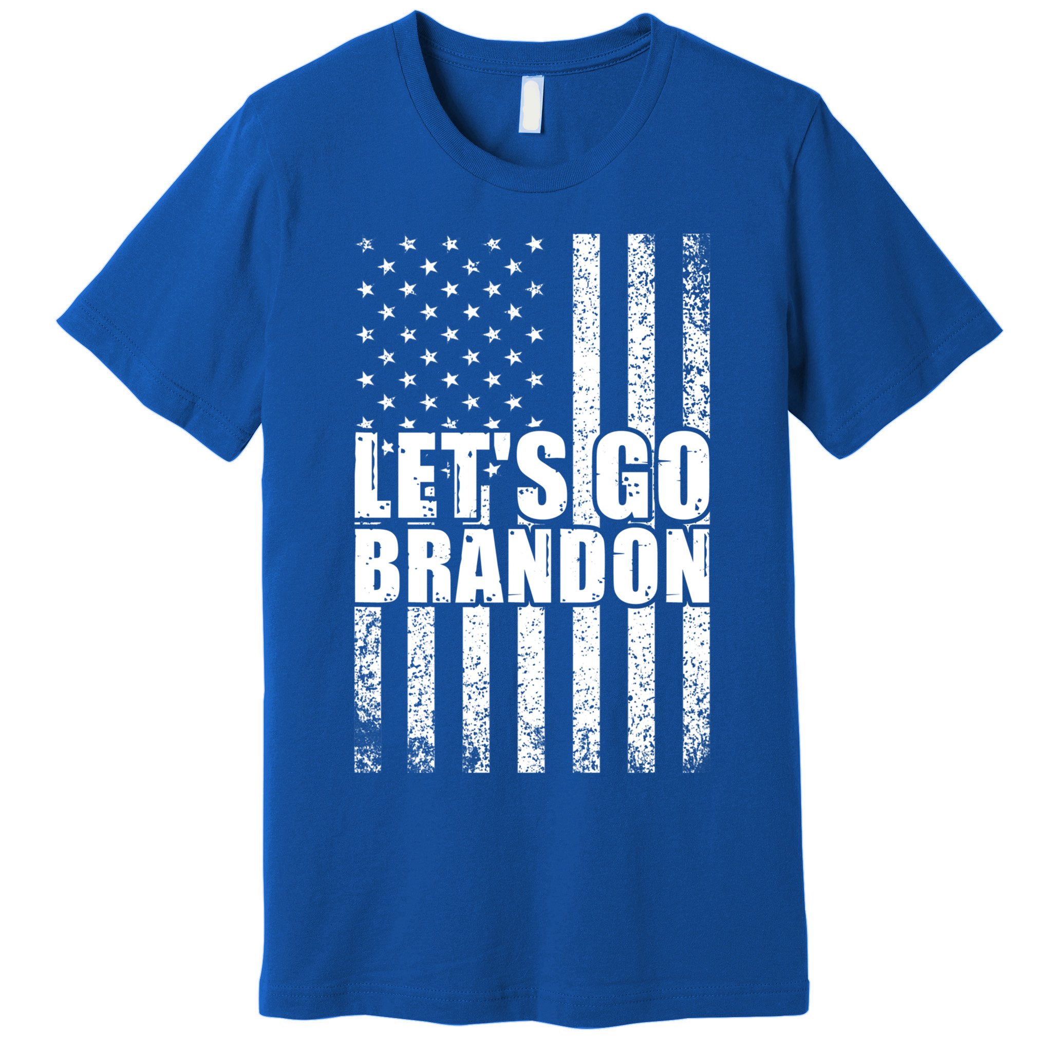 LetS Go Brandon Conservative Anti Liberal Us Flag Gift Premium T-Shirt