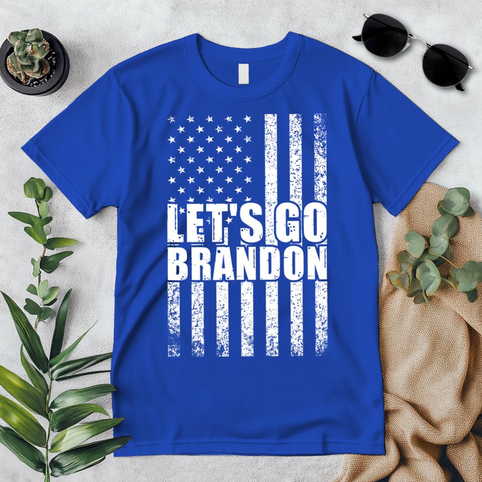 LetS Go Brandon Conservative Anti Liberal Us Flag Gift Premium T-Shirt