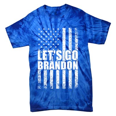 LetS Go Brandon Conservative Anti Liberal Us Flag Gift Tie-Dye T-Shirt