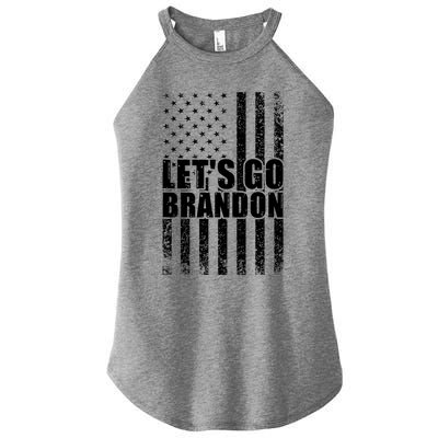 LetS Go Brandon Conservative Anti Liberal Us Flag Gift Women's Perfect Tri Rocker Tank