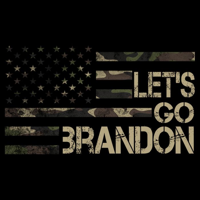 Let's Go Brandon Military Camo FJB Biden Chant Flag Impact Tech Backpack