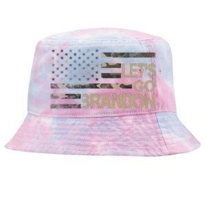 Let's Go Brandon Military Camo FJB Biden Chant Flag Tie-Dyed Bucket Hat