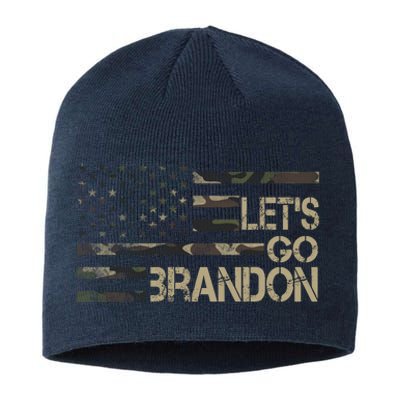 Let's Go Brandon Military Camo FJB Biden Chant Flag Sustainable Beanie