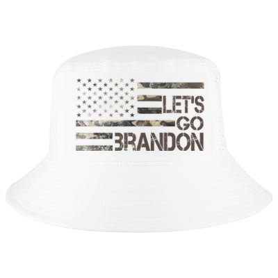 Let's Go Brandon Military Camo FJB Biden Chant Flag Cool Comfort Performance Bucket Hat