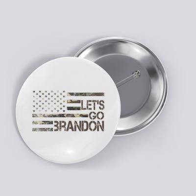 Let's Go Brandon Military Camo FJB Biden Chant Flag Button