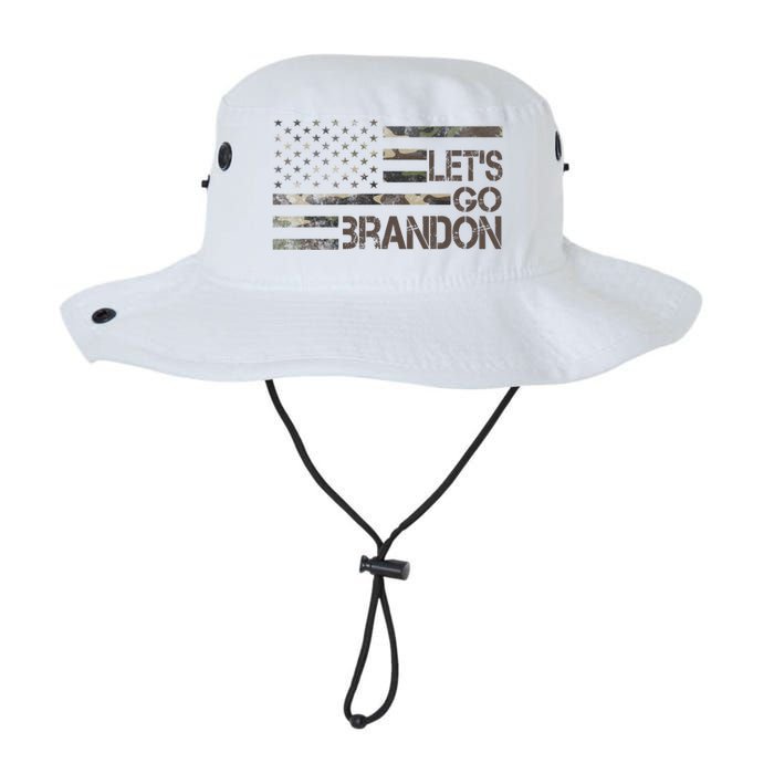 Let's Go Brandon Military Camo FJB Biden Chant Flag Legacy Cool Fit Booney Bucket Hat