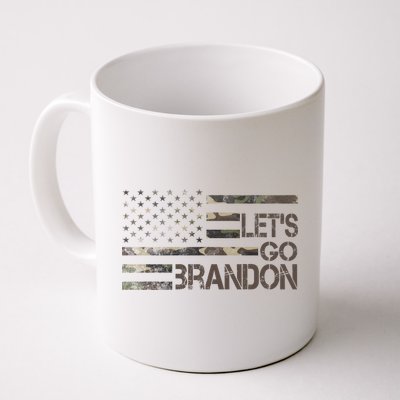 Let's Go Brandon Military Camo FJB Biden Chant Flag Mug
