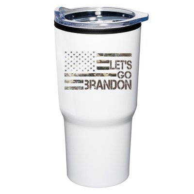 Let's Go Brandon Military Camo FJB Biden Chant Flag Tumbler