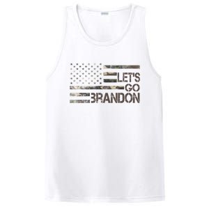 Let's Go Brandon Military Camo FJB Biden Chant Flag PosiCharge Competitor Tank