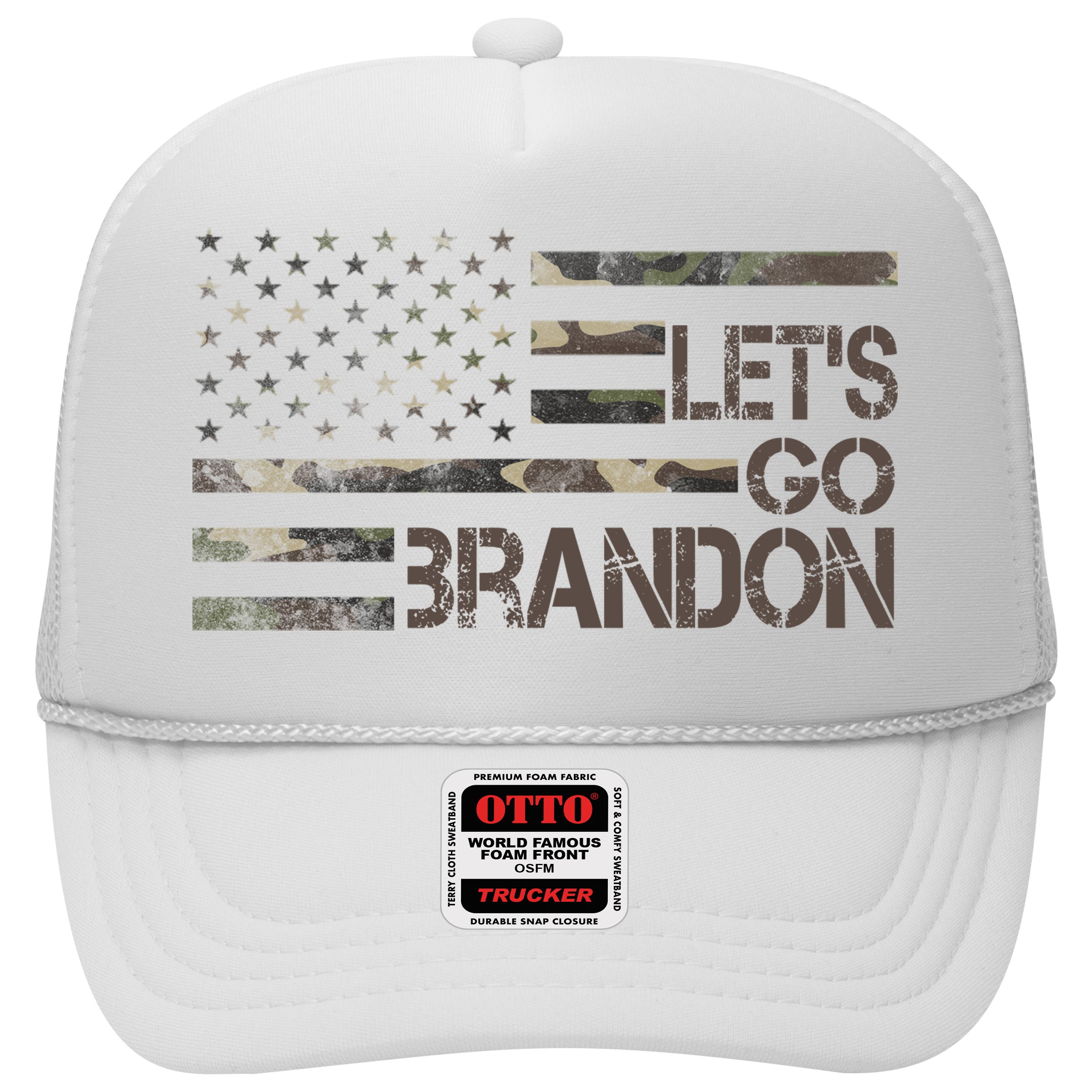 Let's Go Brandon Military Camo FJB Biden Chant Flag Hat