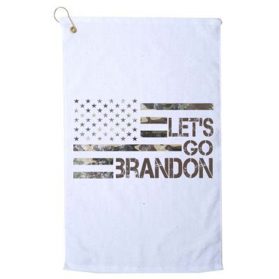 Let's Go Brandon Military Camo FJB Biden Chant Flag Golf Towel