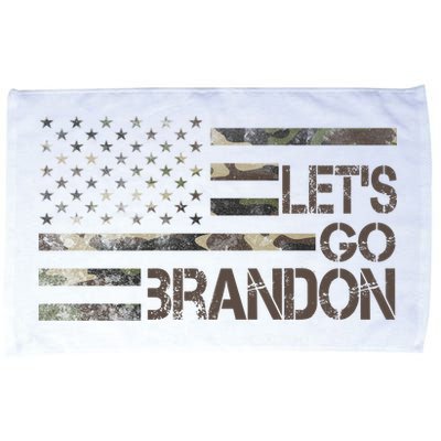 Let's Go Brandon Military Camo FJB Biden Chant Flag Microfiber Hand Towel