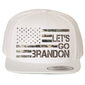 Let's Go Brandon Military Camo FJB Biden Chant Flag Wool Snapback Cap