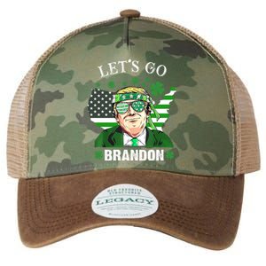 Let's Go Brandon St Patrick's Day Trump Funny Political Legacy Tie Dye Trucker Hat