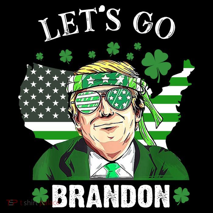 Let's Go Brandon St Patrick's Day Trump Funny Political 16 in Basic Backpack