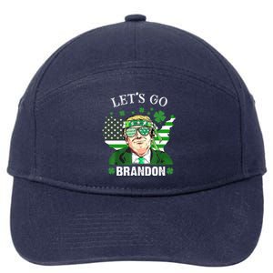 Let's Go Brandon St Patrick's Day Trump Funny Political 7-Panel Snapback Hat