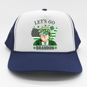 Let's Go Brandon St Patrick's Day Trump Funny Political Trucker Hat