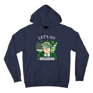 Let's Go Brandon St Patrick's Day Trump Funny Political Tall Hoodie