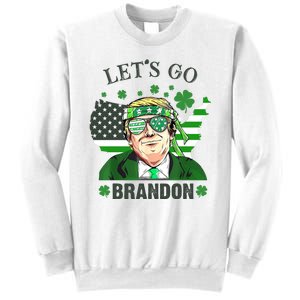 Let's Go Brandon St Patrick's Day Trump Funny Political Sweatshirt