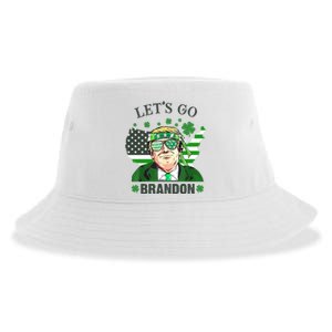 Let's Go Brandon St Patrick's Day Trump Funny Political Sustainable Bucket Hat